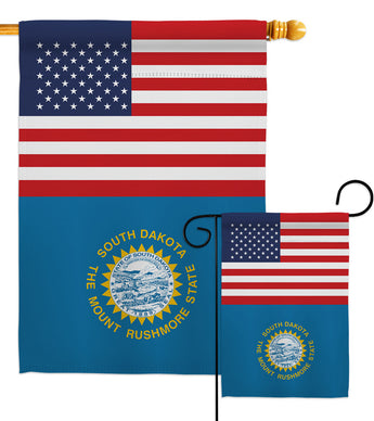 US South Dakota - States Americana Vertical Impressions Decorative Flags HG140800 Made In USA