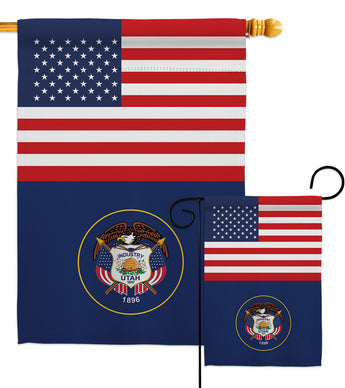 US Utah - States Americana Vertical Impressions Decorative Flags HG140805 Made In USA