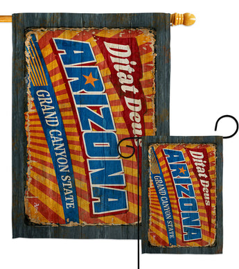 Arizona Vintage - States Americana Vertical Impressions Decorative Flags HG140947 Made In USA