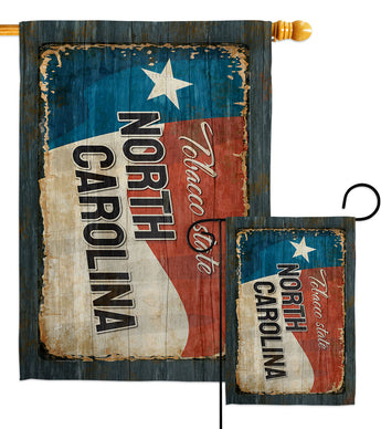 North Carolina Vintage - States Americana Vertical Impressions Decorative Flags HG140978 Made In USA