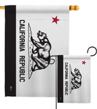 Black & White California - States Americana Vertical Impressions Decorative Flags HG140998 Made In USA