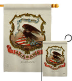 Coat of arms of Alabama - States Americana Vertical Impressions Decorative Flags HG141208 Made In USA