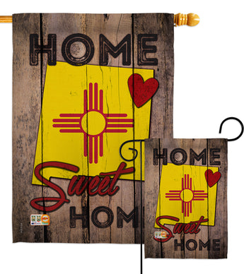 State New Mexico Home Sweet Home - States Americana Vertical Impressions Decorative Flags HG191118 Made In USA