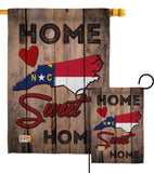 State North Carolina Home Sweet Home - States Americana Vertical Impressions Decorative Flags HG191144 Made In USA