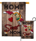 State Florida Home Sweet Home - States Americana Vertical Impressions Decorative Flags HG191151 Made In USA