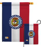 Missouri - States Americana Vertical Impressions Decorative Flags HG191526 Made In USA