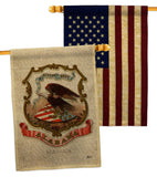 Coat of arms of Alabama - States Americana Vertical Impressions Decorative Flags HG141208 Made In USA