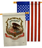 Coat of arms of Alabama - States Americana Vertical Impressions Decorative Flags HG141208 Made In USA