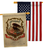 Coat of arms of Alabama - States Americana Vertical Impressions Decorative Flags HG141208 Made In USA