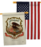 Coat of arms of Alabama - States Americana Vertical Impressions Decorative Flags HG141208 Made In USA