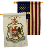 Coat of arms of Arkansas - States Americana Vertical Impressions Decorative Flags HG141209 Made In USA