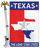 Texas Lone Star State - States Americana Vertical Impressions Decorative Flags HG108021 Made In USA