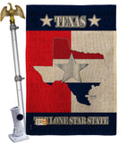 Texas Lone Star State - States Americana Vertical Impressions Decorative Flags HG108021 Made In USA