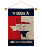 Texas Lone Star State - States Americana Vertical Impressions Decorative Flags HG108021 Made In USA