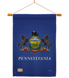 Pennsylvania - States Americana Vertical Impressions Decorative Flags HG108081 Made In USA