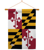 Maryland - States Americana Vertical Impressions Decorative Flags HG108102 Made In USA