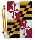 Maryland - States Americana Vertical Impressions Decorative Flags HG108102 Made In USA