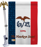 Iowa - States Americana Vertical Impressions Decorative Flags HG108111 Made In USA