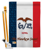 Iowa - States Americana Vertical Impressions Decorative Flags HG108111 Made In USA