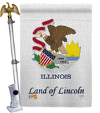 Illinois - States Americana Vertical Impressions Decorative Flags HG108113 Made In USA