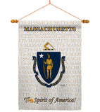 Massachusetts - States Americana Vertical Impressions Decorative Flags HG108116 Made In USA