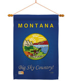 Montana - States Americana Vertical Impressions Decorative Flags HG108127 Made In USA