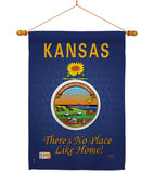 Kansas - States Americana Vertical Impressions Decorative Flags HG108132 Made In USA