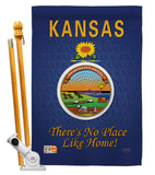 Kansas - States Americana Vertical Impressions Decorative Flags HG108132 Made In USA