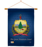 Vermont - States Americana Vertical Impressions Decorative Flags HG108134 Made In USA