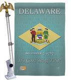 Delaware - States Americana Vertical Impressions Decorative Flags HG108139 Made In USA