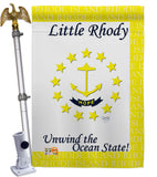 Rhode Island - States Americana Vertical Impressions Decorative Flags HG108142 Made In USA