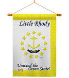 Rhode Island - States Americana Vertical Impressions Decorative Flags HG108142 Made In USA