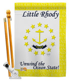 Rhode Island - States Americana Vertical Impressions Decorative Flags HG108142 Made In USA