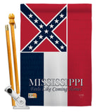 Mississippi - States Americana Vertical Impressions Decorative Flags HG108143 Made In USA