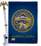 Nebraska - States Americana Vertical Impressions Decorative Flags HG108144 Made In USA