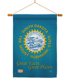 South Dakota - States Americana Vertical Impressions Decorative Flags HG108146 Made In USA