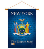 New York - States Americana Vertical Impressions Decorative Flags HG108147 Made In USA