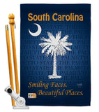 South Carolina - States Americana Vertical Impressions Decorative Flags HG108148 Made In USA