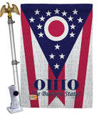 Ohio - States Americana Vertical Impressions Decorative Flags HG108175 Made In USA