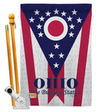 Ohio - States Americana Vertical Impressions Decorative Flags HG108175 Made In USA