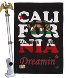 California Dreamin* - States Americana Vertical Impressions Decorative Flags HG108176 Made In USA