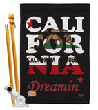 California Dreamin* - States Americana Vertical Impressions Decorative Flags HG108176 Made In USA