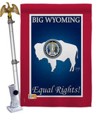 Wyoming - States Americana Vertical Impressions Decorative Flags HG108189 Made In USA