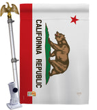 California State - States Americana Vertical Impressions Decorative Flags HG108229 Made In USA