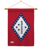 Arkansas - States Americana Vertical Impressions Decorative Flags HG140504 Made In USA