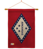 Arkansas - States Americana Vertical Impressions Decorative Flags HG140504 Made In USA