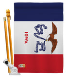 Iowa - States Americana Vertical Impressions Decorative Flags HG140516 Made In USA