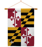 Maryland - States Americana Vertical Impressions Decorative Flags HG140521 Made In USA