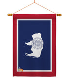 Wyoming - States Americana Vertical Impressions Decorative Flags HG140551 Made In USA