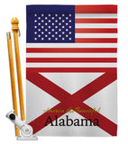 US Alabama - States Americana Vertical Impressions Decorative Flags HG140552 Made In USA